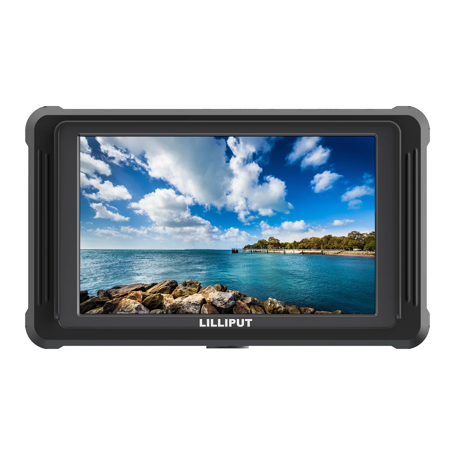 Lilliput FS5 5.4 Inch 4K On-Camera Field Video Monitor with 4K for HDMI 3G-SDI Input Black IPS Camera Monitor