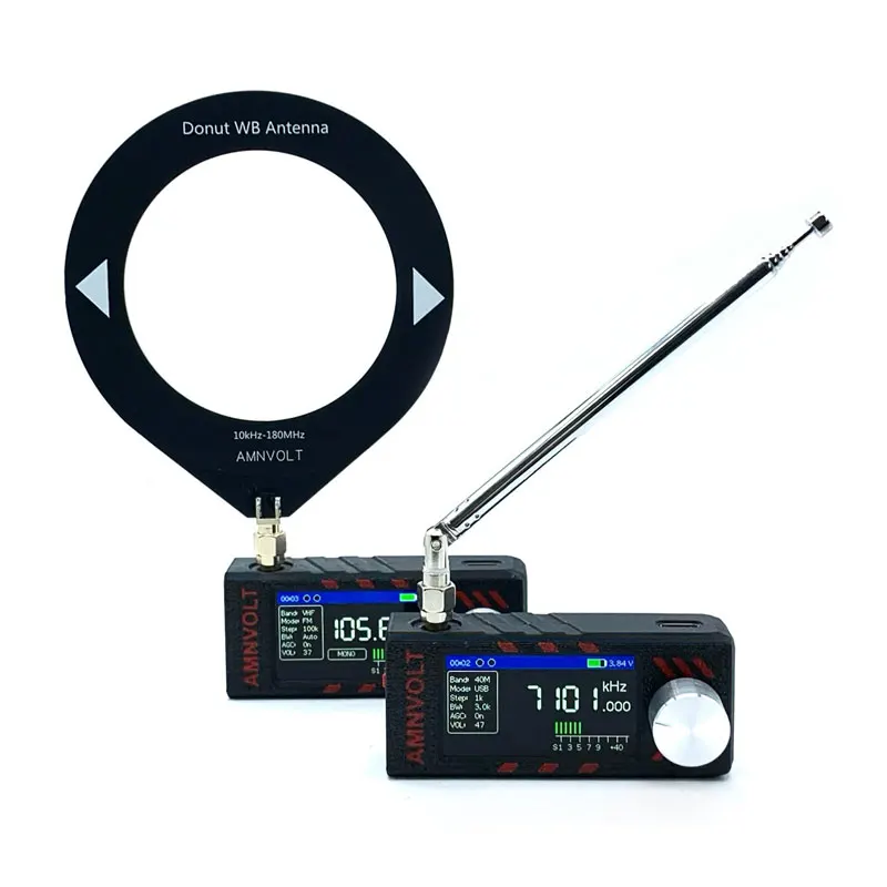 TZT Upgraded ATS Mini V3 SI4732 Full Band DSP Receiver With Donut WB Antenna And Telescopic Antenna