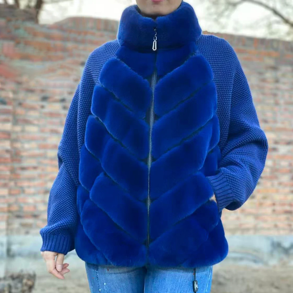 Black Friday Bestseller | Winter Rex Rabbit Fur Sweater Jacket | LAST STOCK • Lock Price | In Stock Select Sizes Only 250811