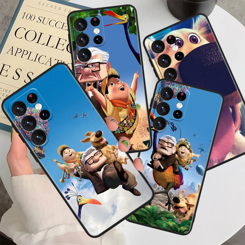 

Disney Up Cute For Samsung Galaxy S23 S22 S21 S20 FE S10 S10e S9 S8 Ultra Plus Lite Black Phone Case