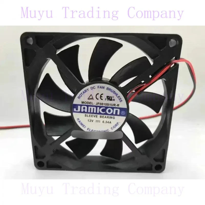 

Для Jamicon JF0815S1UR-R DC 12V 0.34A 80x80x15mm 2-проводной серверный квадратный вентилятор