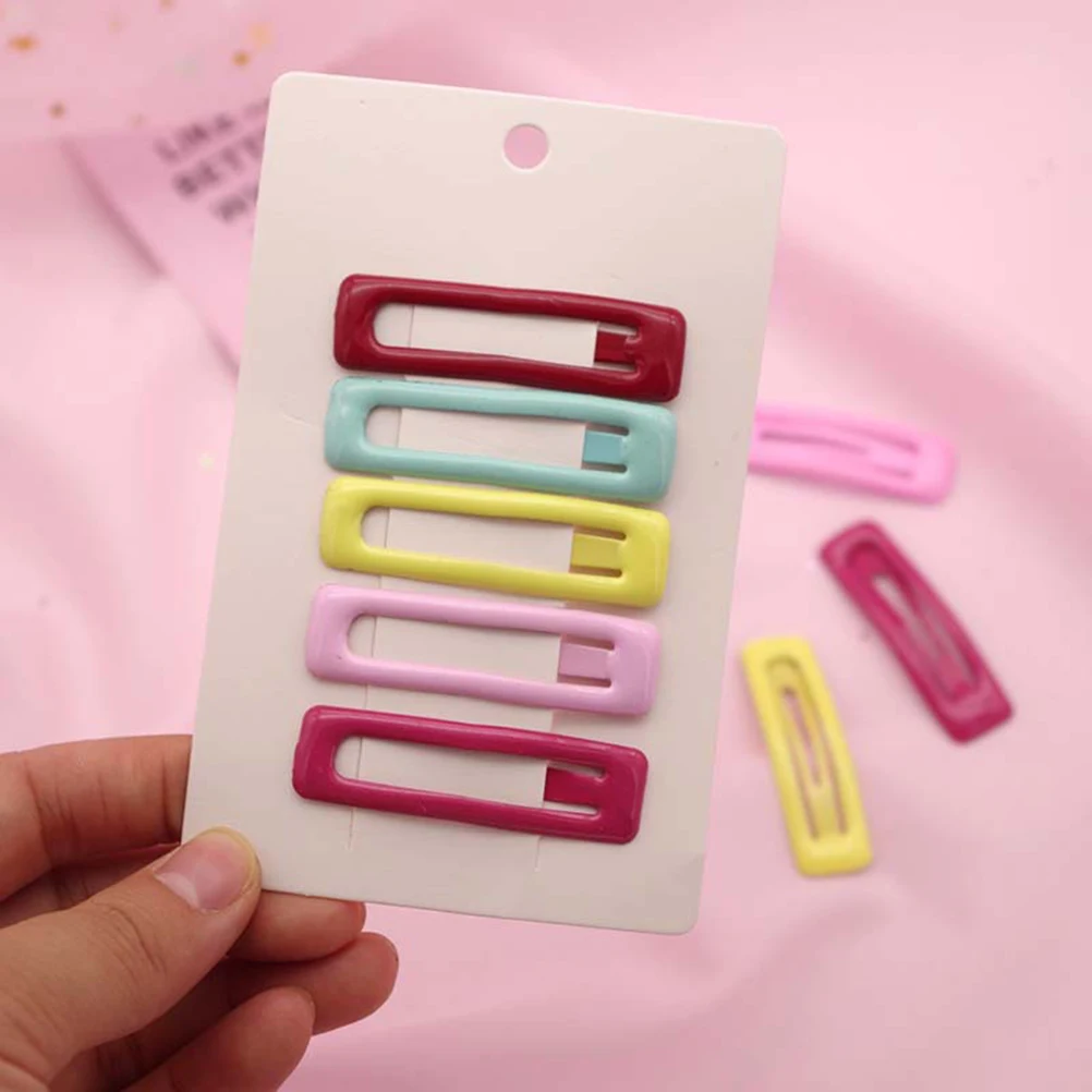 

30pcs Colored Children Hair Clips Baby Hairpin Cute Snap Accessories Durable Metal Grip For Wedding Party Daily Life