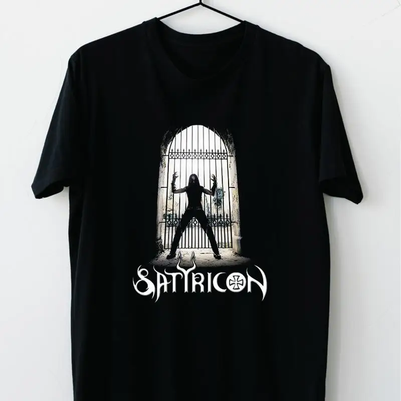 Vtg Satyricon Metal Band Heavy Cotton Black Unisex All Size T Shirt