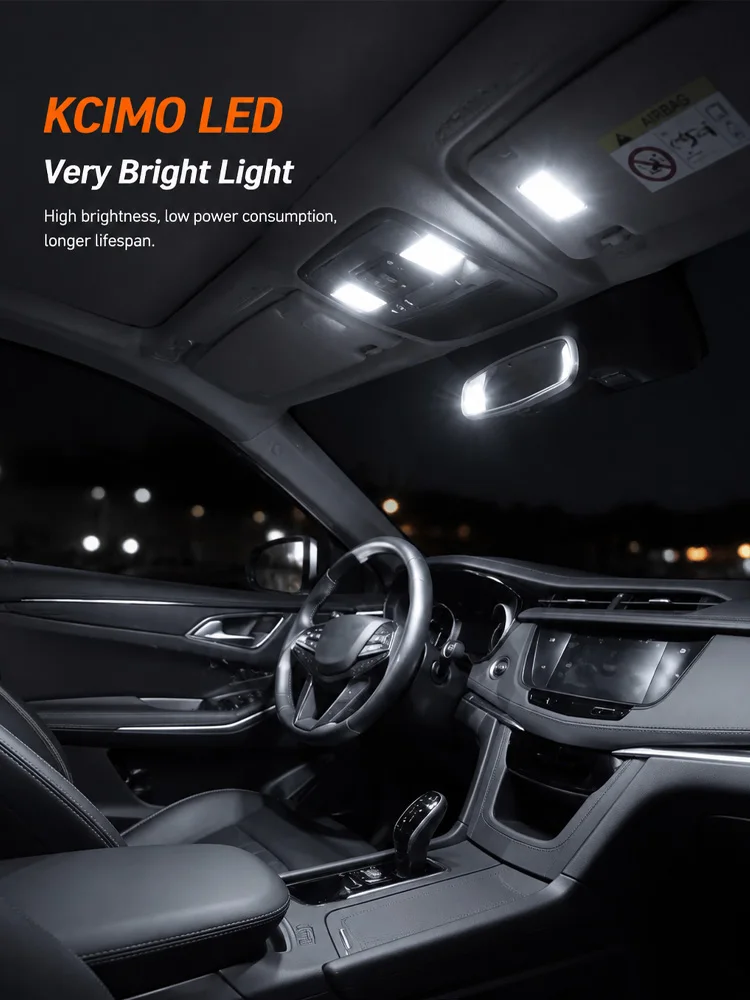 KCIMO 2-Farben-LED-Innenbeleuchtungs-Set für Audi Q5 SQ5 8R 2008-2016 Plug-and-Play Innenraum-Leselampe Deckenleuchte Kartenleuchte Auto-Zubehör