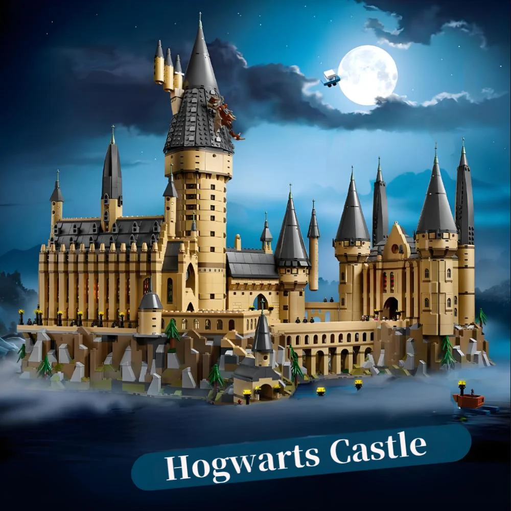 In Stock Movie Series Magic School 71043 Castle Model Compatible Building Blocks Bricks Toys For Kids Christmas Birthday Gifts