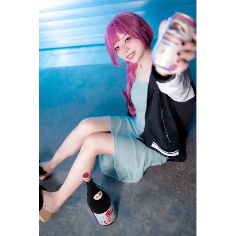 2025 22 Hiroi Kikuri أنيمي Bocchi الصخرة زي شعر مستعار المرأة فستان لطيف البدلة هالوين تأثيري دور كرنفال الزي الرسمي Sk