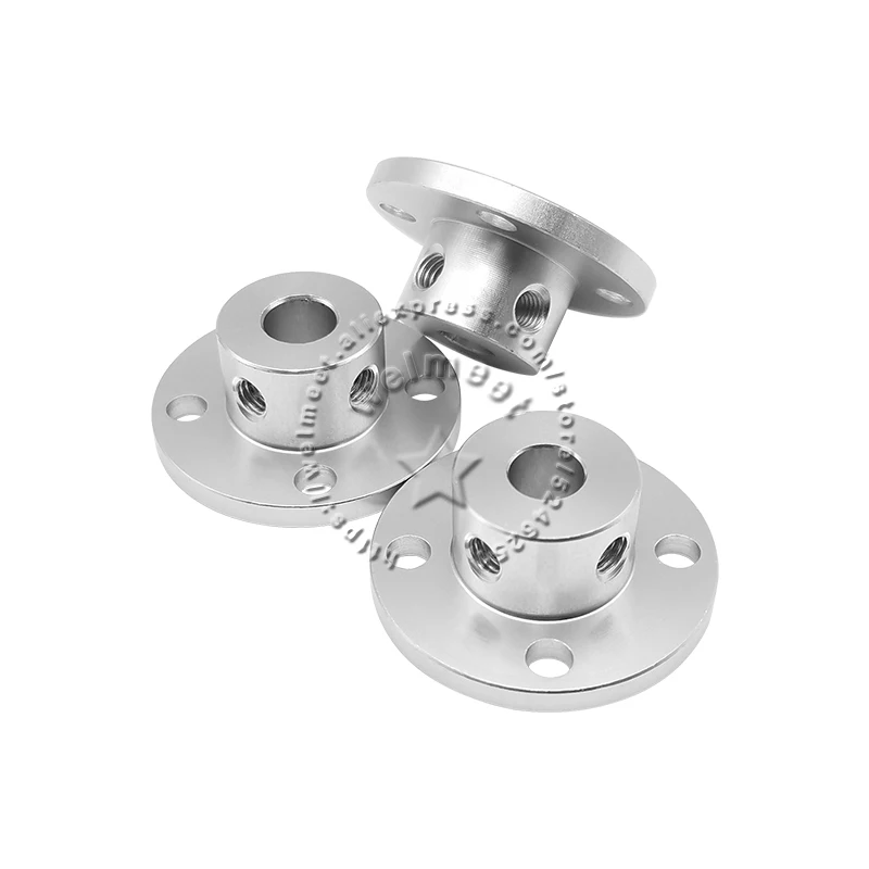 1Pcs 2/3/3.17/4/5/6/6.35/7/8/10/12/14/16mm Aluminum Alloy Rigid Flange Coupling Motor Guide Coupler Connected Shaft Support