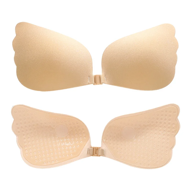 Invisible Bra Push Up Silicone Breast Patch One Piece Bra for Wedding Adhesive Bra Reusable Backless Bra Underwear