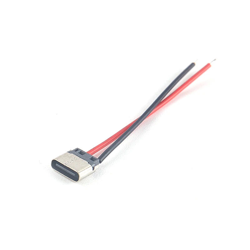 HMA73-HMA73-5pcs USB Type-C 2P Lasdraad Vrouwelijke Connector Kabel Voor Mobiele Telefoon Opladen