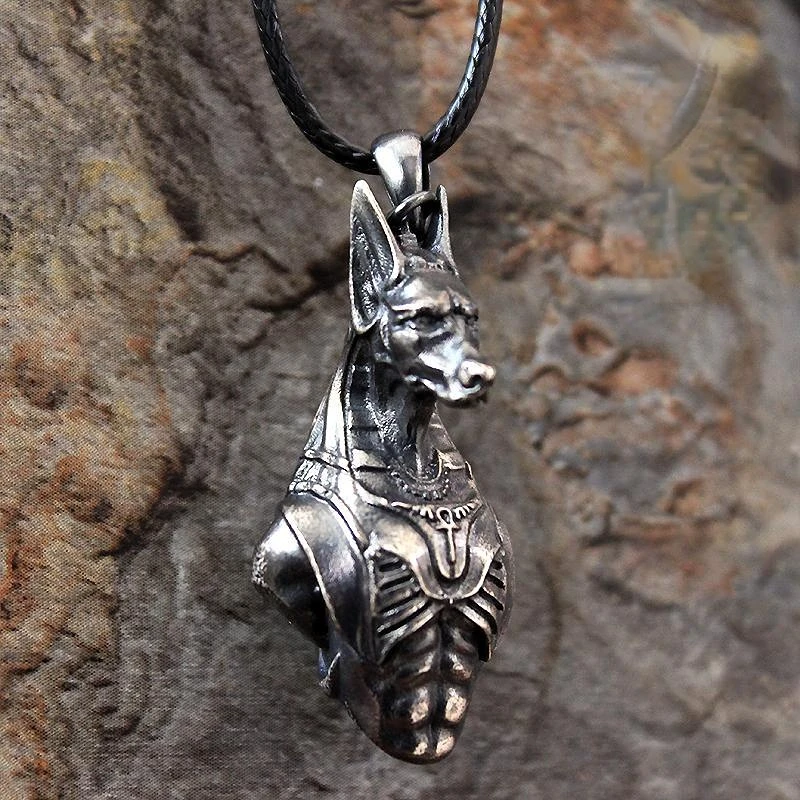 Vintage Fashion Personality Anubis Necklace Egyptian Death Pendant Banquet Jewelry Accessories Gift