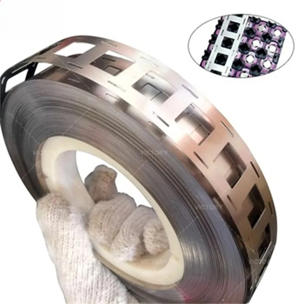 2P/3P/4P 1 Meter Nickel Strip 18650 Li-ion Lithium Battery Connector Spot Welding Nickel Strip Punching Nickel Plated Steel