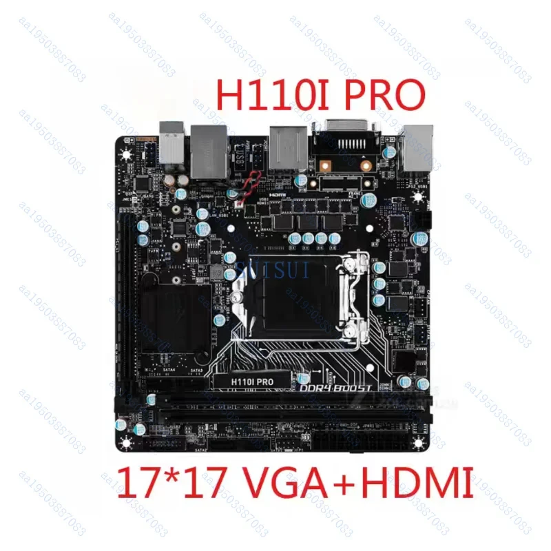 95%new For MSI H110I PRO motherboard H110 LGA1151 2*DDR4 32G DVI HDMI M-ITX Tested ok
