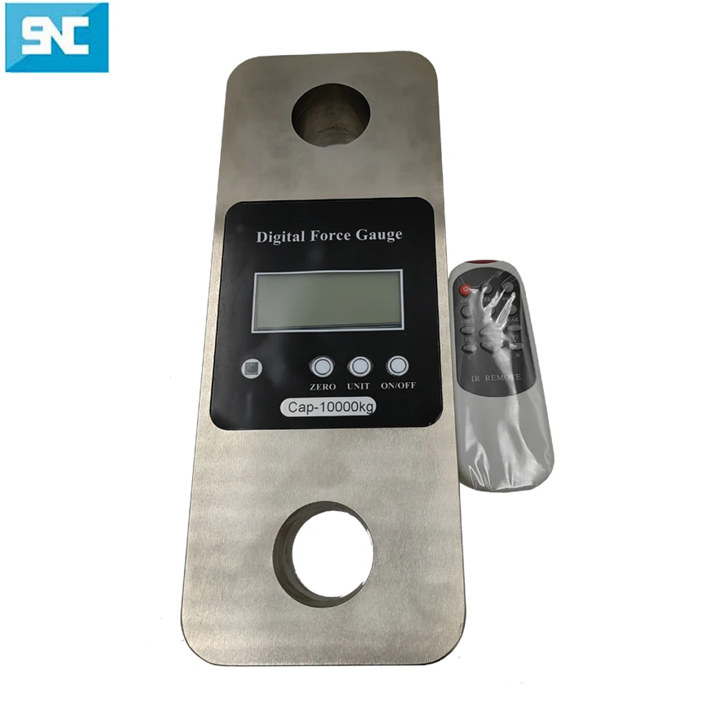 LCD Display Digital Dyno 1t 5t 10t 50ton Remote Control Hook Shackle Dynamometer Wireless Digital Dynamometer Load Cell