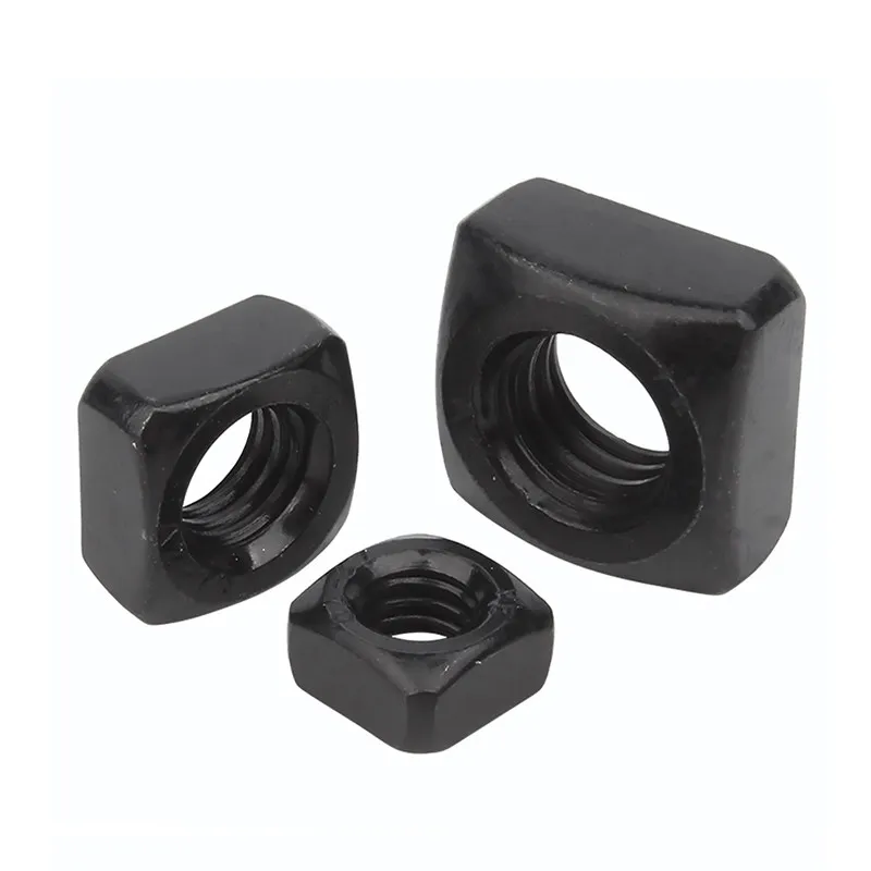 M3 M4 M5 M6 M8 M10 M12 Black Galvanized  A2-70 Square Nuts DIN557 Zinc Plated 304 Stainless Steel