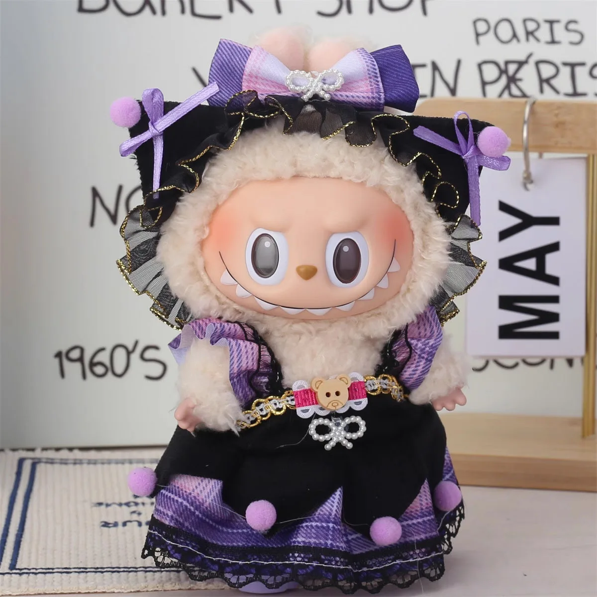 Наряд ведьмы на Хэллоуин для куклы Лабу 15/17 см, одежда «Звездная ночь», жуткий костюм, аксессуары, подарки