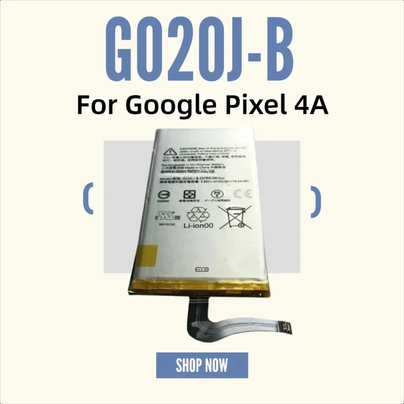 

Аккумуляторы для мобильных телефонов Google Pixel 4A, 3.85В, 3700мАч, G020J-B