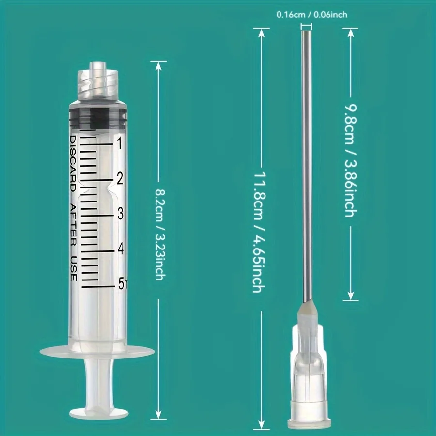 Premium Ink Syringe with Blunt Needle Tip and Luer Lock Suitable for Fountain Pen Refill