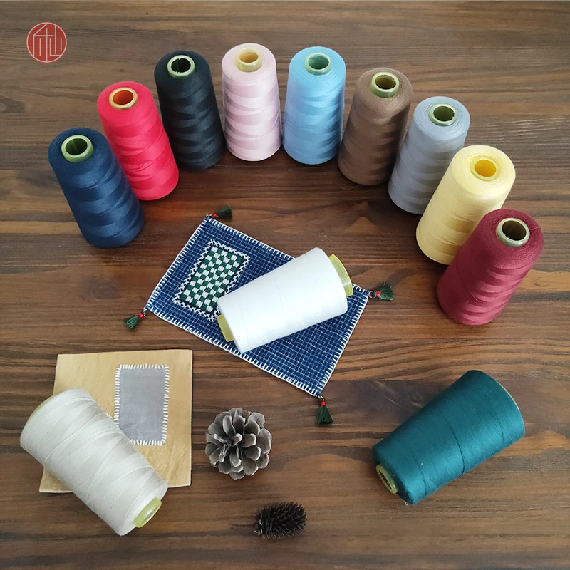 

20/2 Hand Sewing Thread, Colorful Large Roll About 1600 Yards Fabric Handmade DIY Accessories Sewing Thread, Thick Thread Sewing
