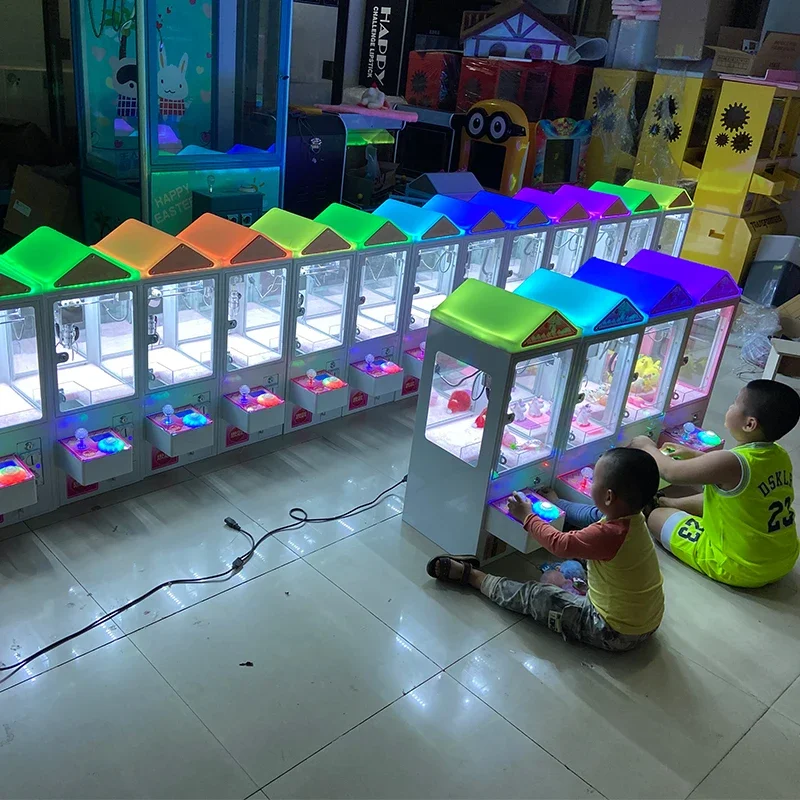 Boutique Crane  Grab Doll Machine Household Clip Candy Machine Clip Crane Machine Small Coin Mini Commercial