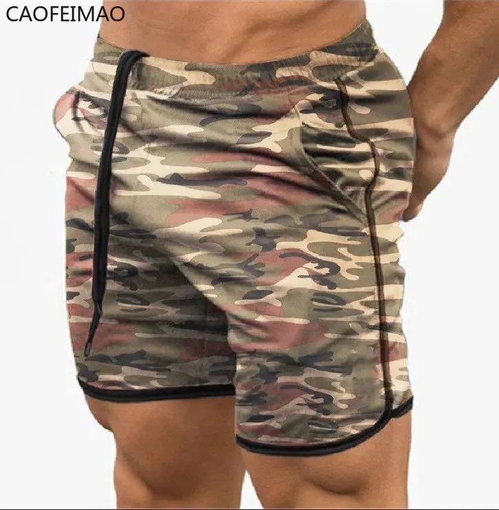 

New Men Fitness Bodybuilding Shorts Man Summer Gyms Workout Male Breathable Mesh Quick Dry Sportswear Jogger Beach Short Pants