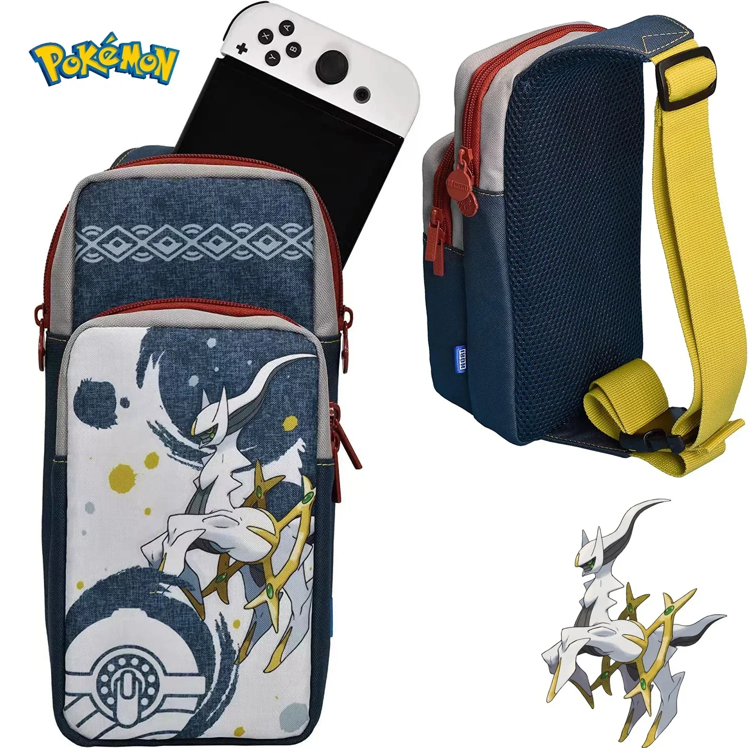 Сумка-мессенджер с рисунком Pokemon Arceus Nintendo Switch Oled, сумка для хранения, сумка на плечо, защитный чехол для игровой консоли, защитный чехол Сумка-мессенджер с рисунком Pokemon Arceus Nintendo Switch Oled, сумка для хранения, сумка на плечо, защитный чехол для игровой консоли, защитный чехол