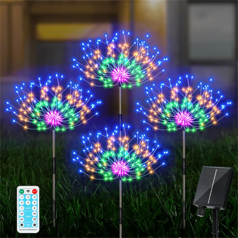 Neue Solar Outdoor Licht Girlande wasserdicht 4 in 1 Weihnachts beleuchtung für Parkweg Terrasse Garten Dekoration Landschaft Rasen lampen