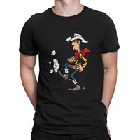 New Lucky Luke T-Shirts Cartoon Anime 3D Print Men Women Short Sleeve T Shirt Hip Hop Oversized Harajuku Tees Tops Kids Clothing