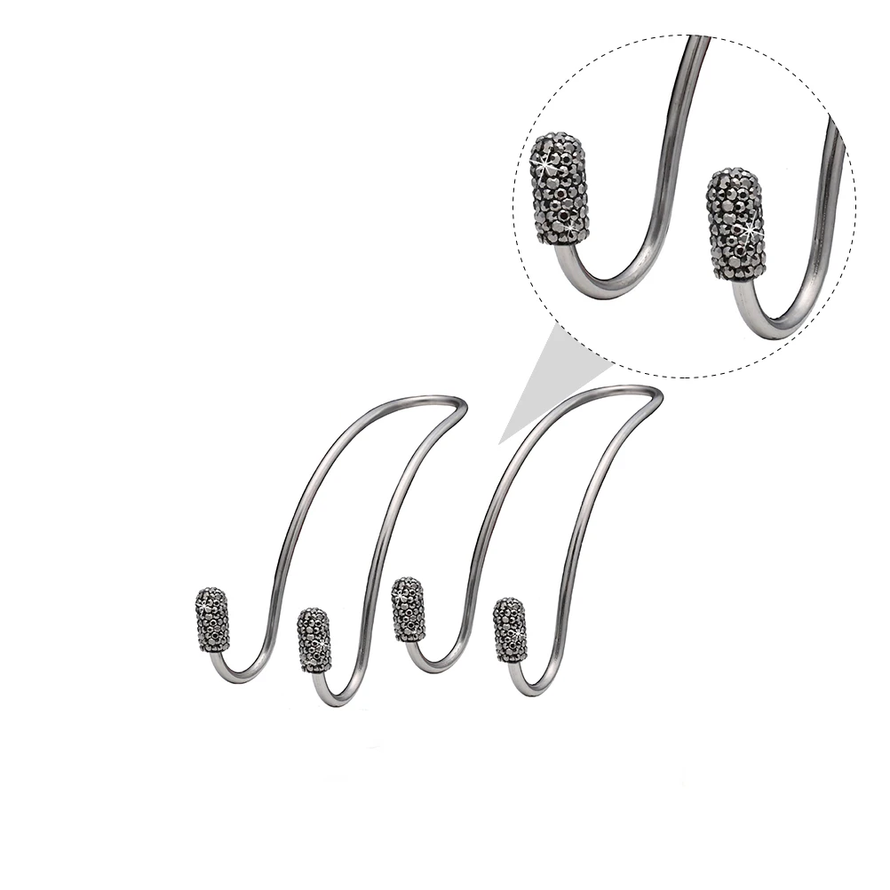 

2 pcs Stainless Steel Car Storage Hooks Heavy Duty Multi-Functional Back Seat Hangers For Suv Truck Rv Accessories Durable