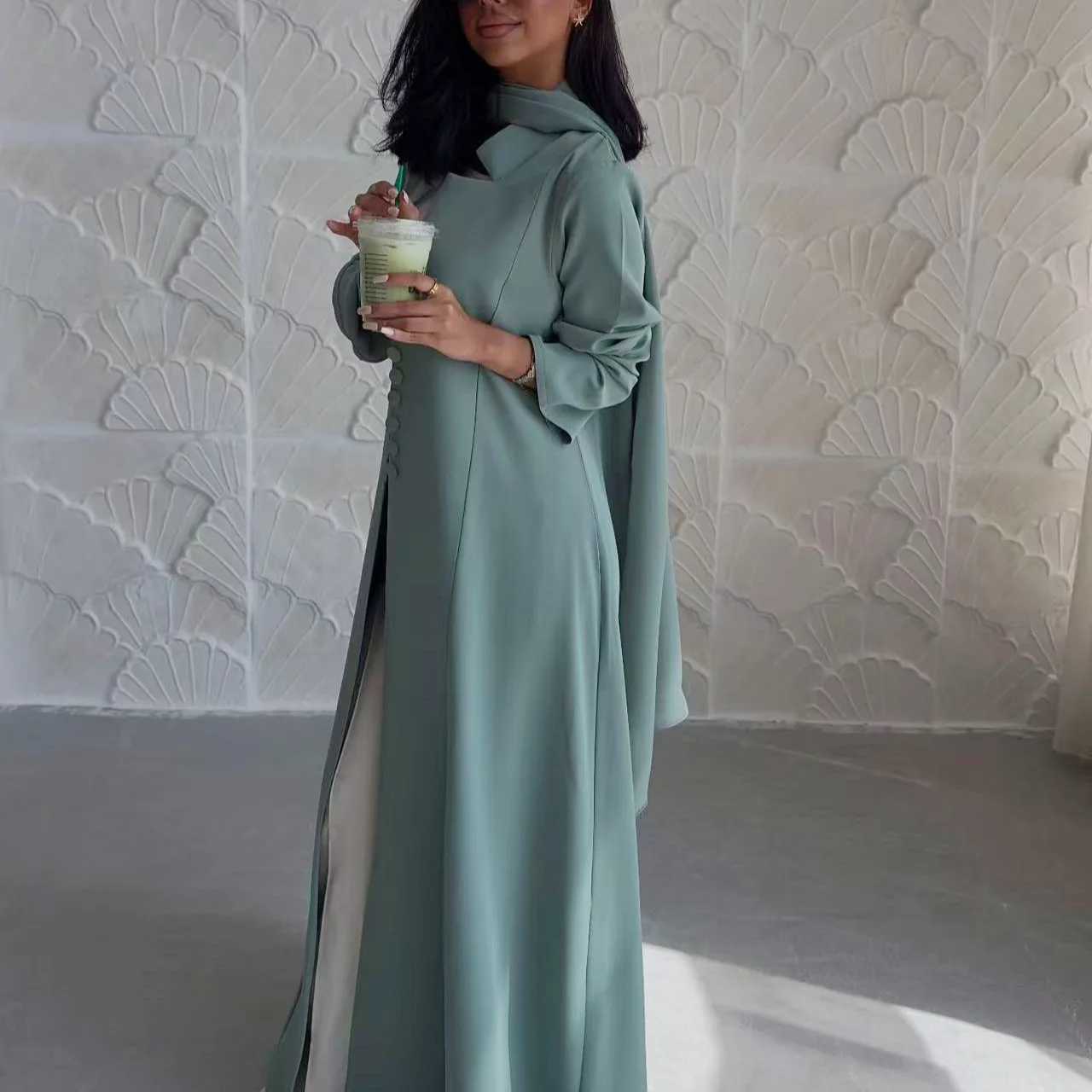 

Ид Абая для женщин мусульманский хиджаб платье Рамадан кимоно кардиган Kebaya Islam Jalabiya кафтан халат платье Femme Musulmane Vestidos