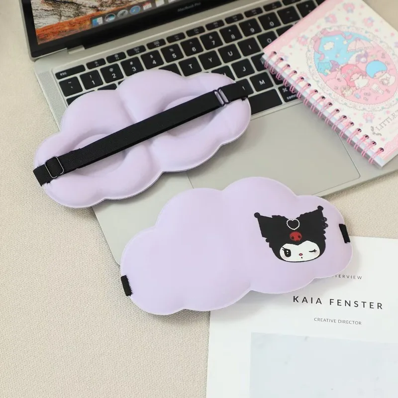 Miniso Sanrio Cartoon Hello Kitty Cinnamon Roll Pacha Pudding Dog Animation Memory Foam Eye Mask Lunch Sleep Blackout Eye Mask