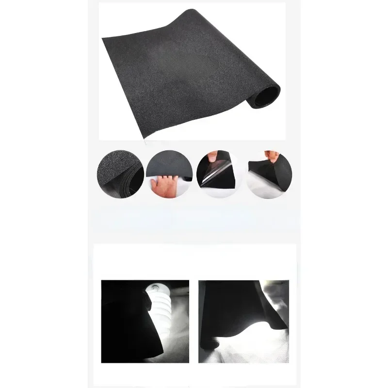 Black Matte Frosted Glass Film Window Stickers Window Film Opaque Sunscreen Glass Sticker Blackout Home Window Stickers 40*200CM