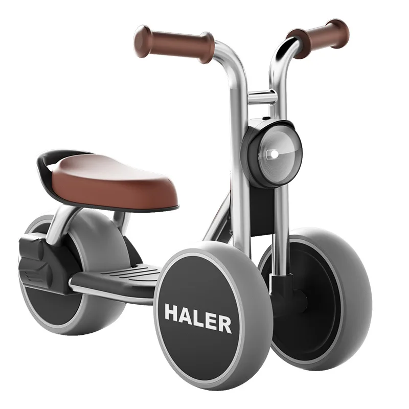 Glow-in-Dark driewielige scooter voor kinderen, versterkt stalen frame, anti-valfiets met lage midden, brede banden, nachtveiligheidstrainingscyclus
