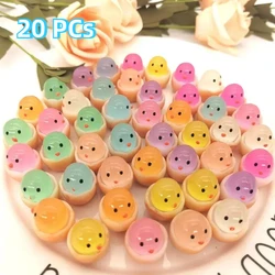 20PCS Luminous Chick Eggs Micro Landscape Ornament Birth Egg Glow in Dark Fairy Garden Miniature Flower Potted Mini Figurines