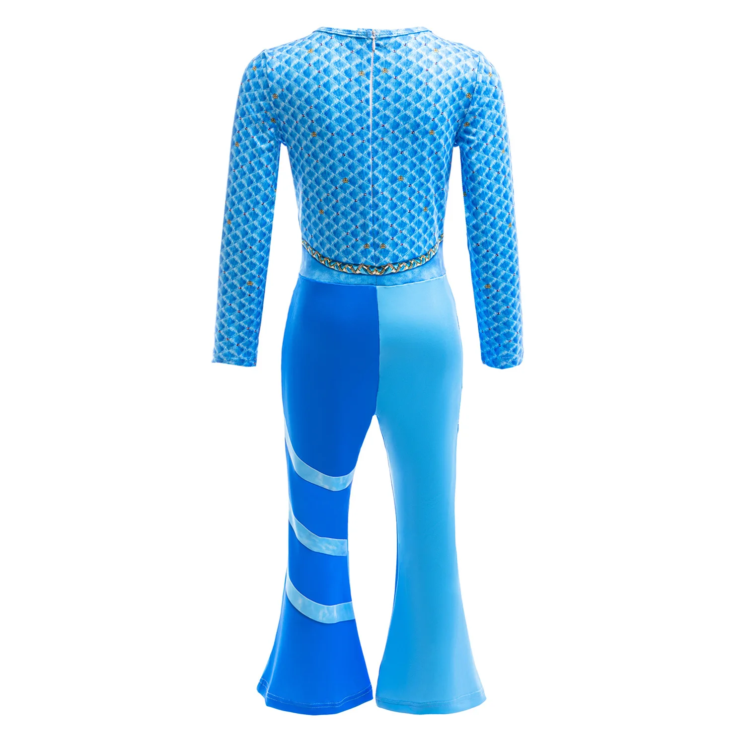 Girls Rise of Blue Jumpsuit Blue Descends Cosplay Costume Halloween Outfit Princess Jumpsuit Pajamas Suit