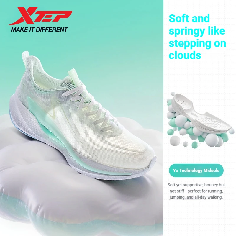 Xtep X-FLOW 9  Running Sneakers For Women Winter Running Breathable Shock-Absorbing Comfortable Sports Shoes 874218110006