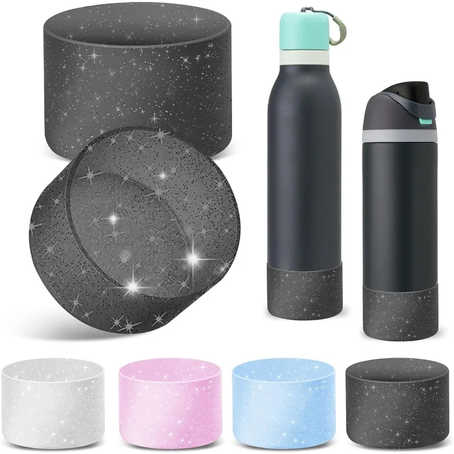 

2 шт. защитные блестящие силиконовые ботинки для 24 унций Freesip Twist, аксессуары для бутылок с водой, без царапин, нижний бампер Protecto