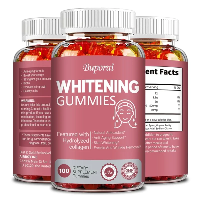 

Whitening Gummies - Anti-aging, Lighten Spots, Beauty Skin Care, Anti-oxidation, Moisturize Skin
