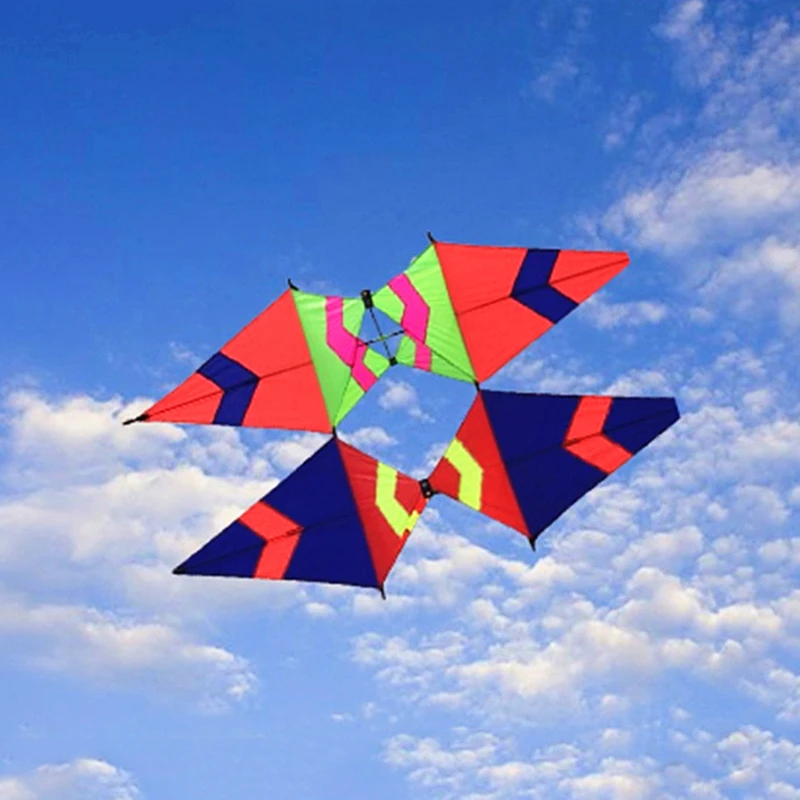 Free Shipping 3d kites flying for adults kites parachute toys pilot kites sport beach kites breeze fly kites Line winder Kidult