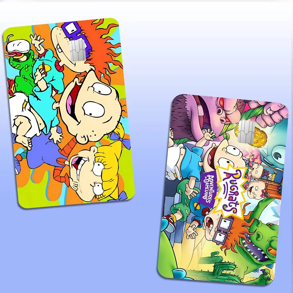 Classic Children Animation R-Rugrats Anime Cartoon Sticker Film Skin for Credit Card Debit Bank Bus Card