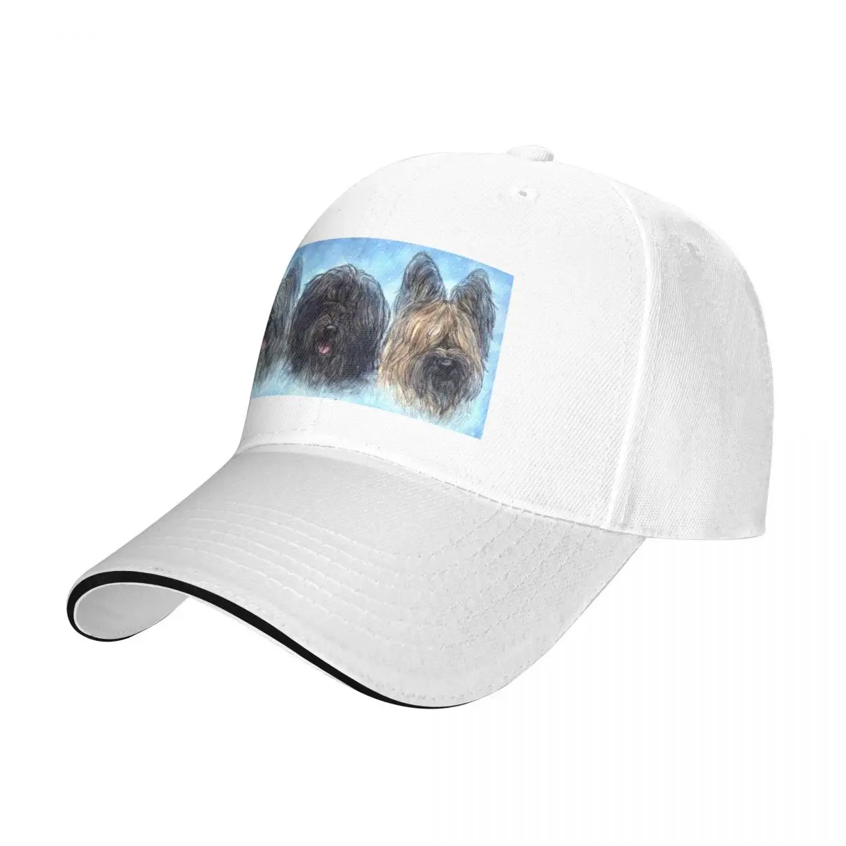 Trio of Briard Heads Cap Baseball Cap bucket hat baseball cap man Hat for girls Men's