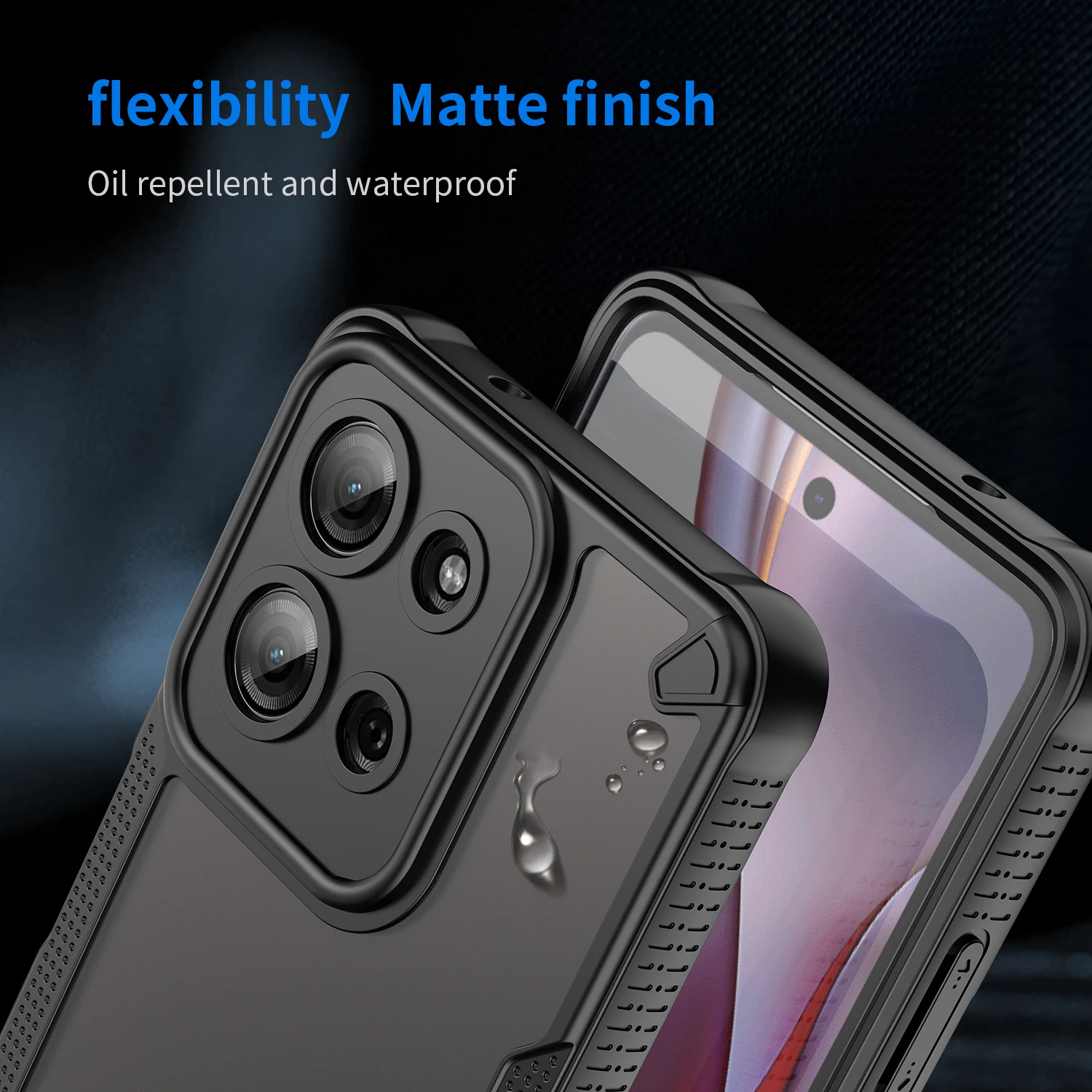 Hybrid Rugged Protective Armor Case For Motorola Moto G35 G55 G75 5G Cover Shockproof Coque Fundas Capa