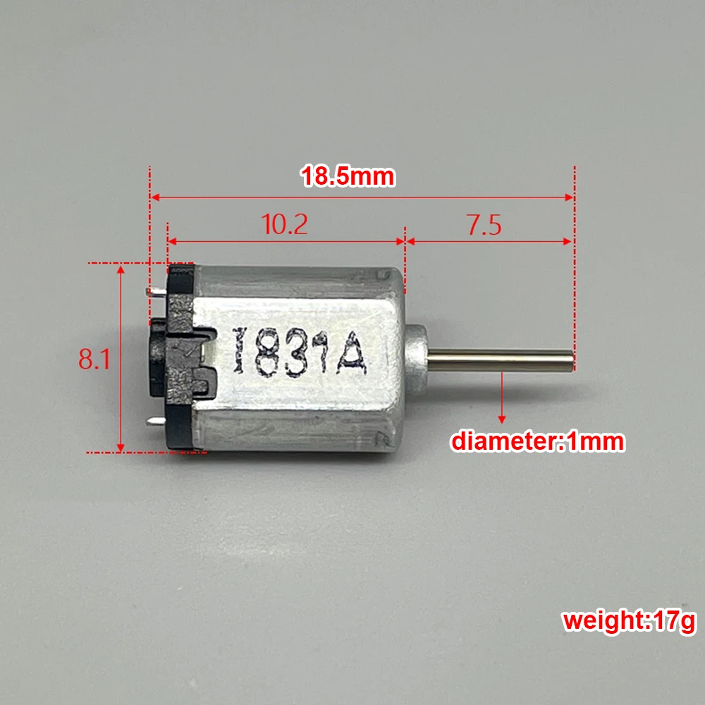 Mini K10 Motor DC1.5-5V 30810RPM High Speed Precious Metal Brush Low Noise Precision Motor Digital Camera Laptop AV Smart Lock