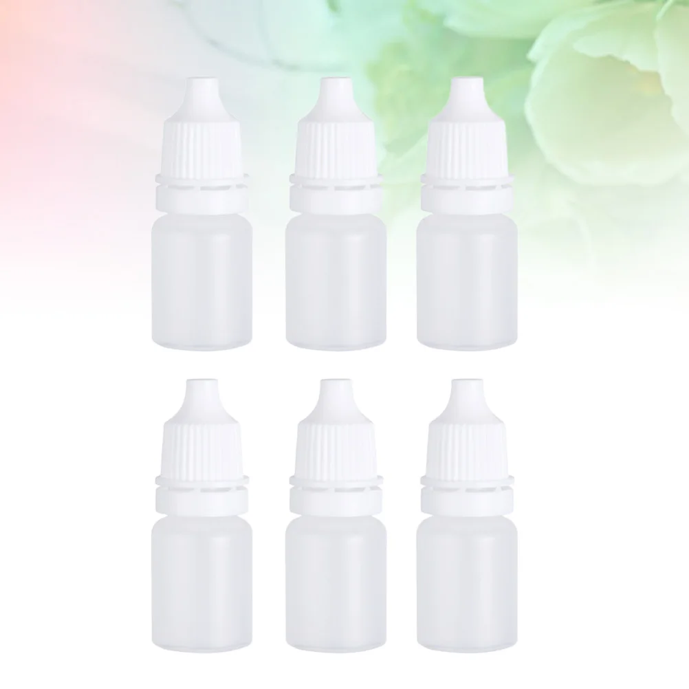 

6Pcs Eye Liquid Dropper Bottles 5ml Empty Plastic Squeezable Designed for Dispensing Liquids Eye Drops Saline Paint