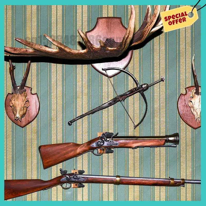 -ABJZ 180 °   Colgador de guitarra de madera dura, soporte de pared, paquete de 2 soportes de gancho con adaptador de listones incluido