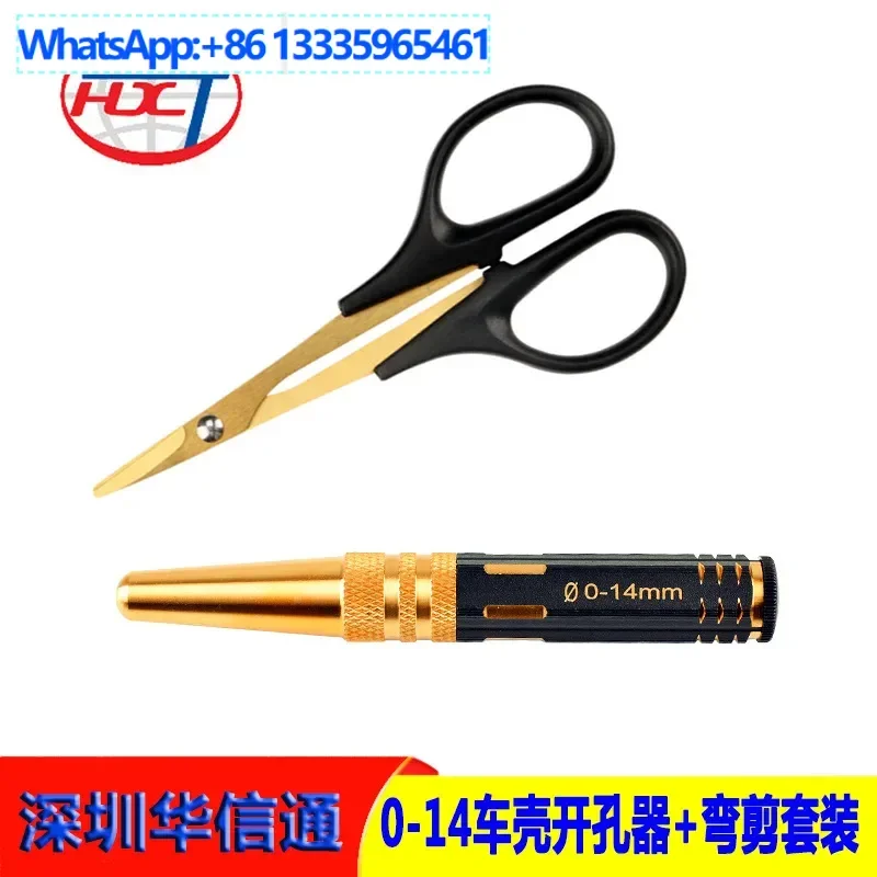 

5Set model plastic shell with graduated reamer 0-14MM car shell drilling and punching, car shell bending and shearing titanium p