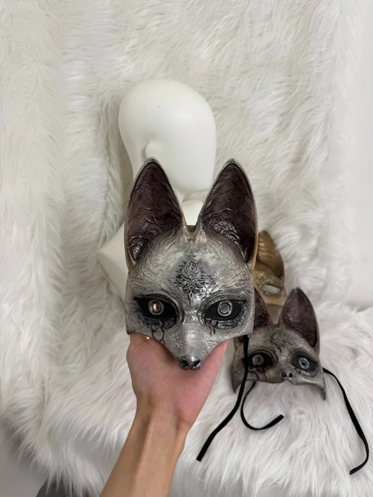 サイレントヒル アニメ周辺グッズ 手作りカスタムマスク 水瀬希子 コスプレ小道具 フォックスマスク【2週間以内に発送】