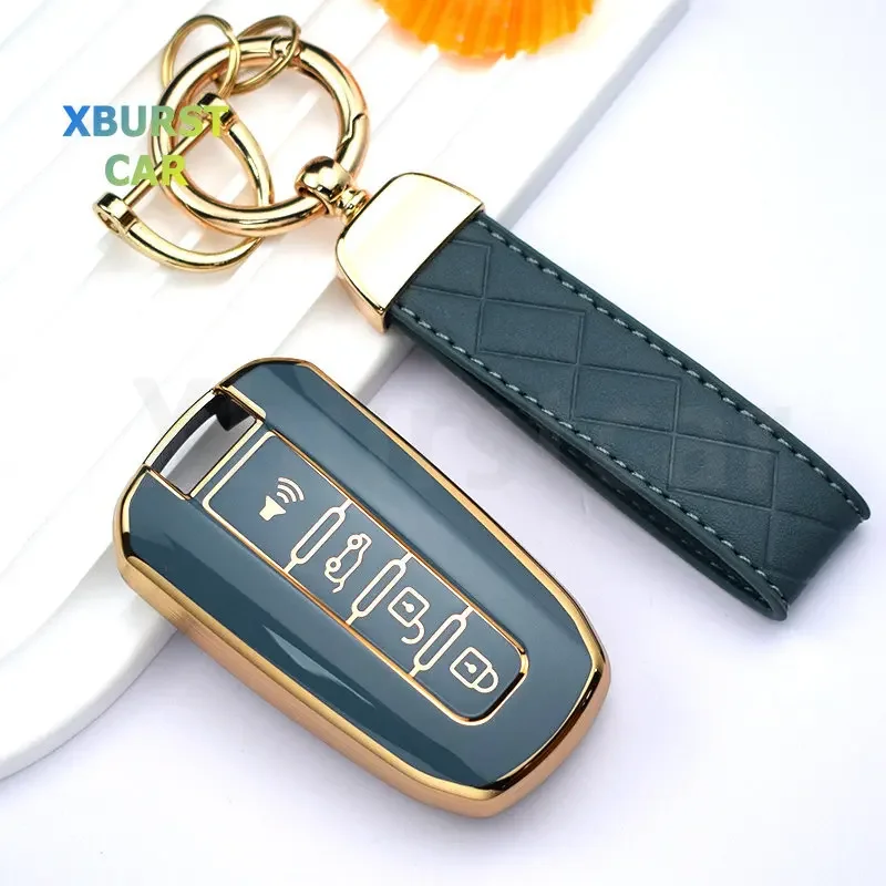 Soft TPU Smart Car Key Case Cover For Ssangyong Korando C Rexton W Ssangyong Actyon Kyron Rodius Tivolan Shell Fob Holder