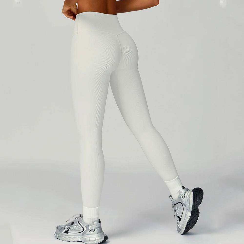 

Ribbed Yoga Leggings Women Seamless Sport Legging High Waist Yoga Pants Fitness Training Gym Clothes Fitness Workout Tights