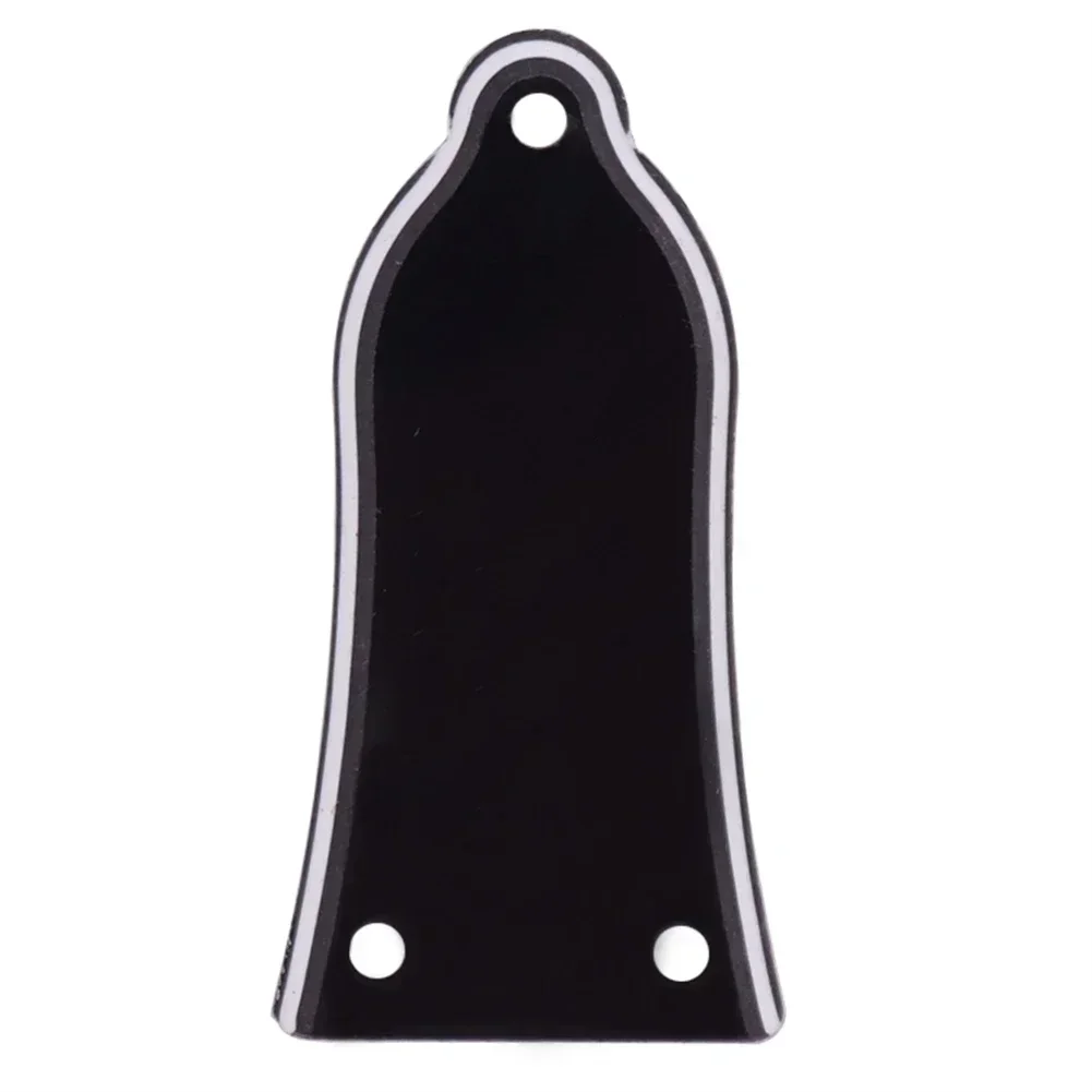 2 Holes 3-Ply Bell Truss Rod Cover For Gibson SG LP Electric Guitar Bass Black PVC Cover Plate Guitar Parts Accessories