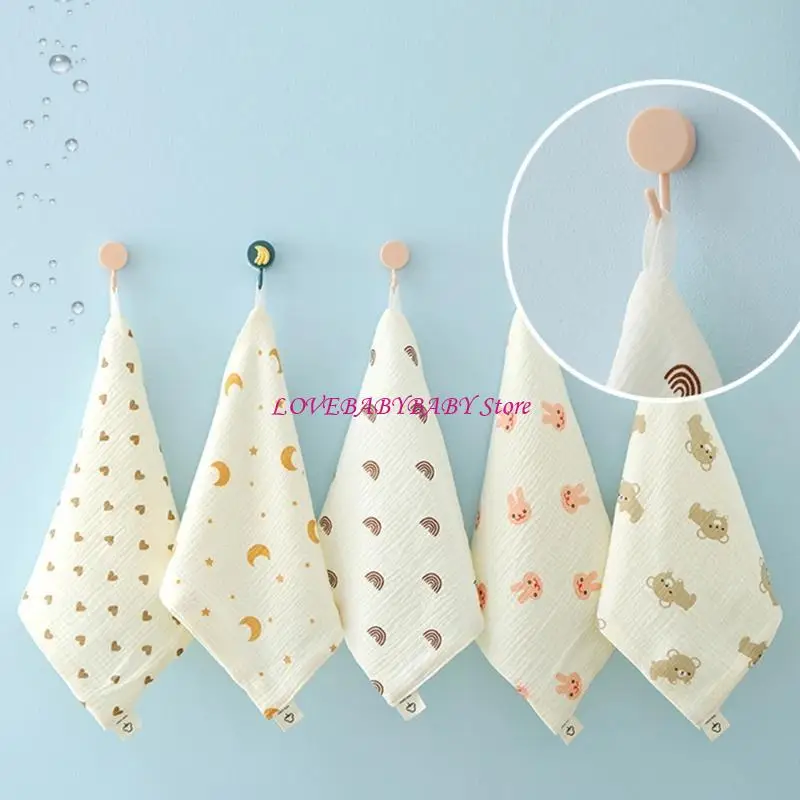 ผ้าขนหนูทารกแรกเกิดที่ใช้ซ้ำได้นุ่ม 4 ชั้นการ์ตูนเด็กซักผ้าฝักบัวของขวัญ 4xbc